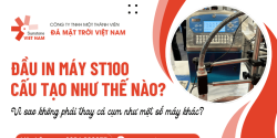 Đầu in máy ST100 cấu tạo như thế nào? Vì sao không phải thay cả cụm như một số máy khác?